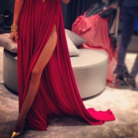 Седокова в красном платье