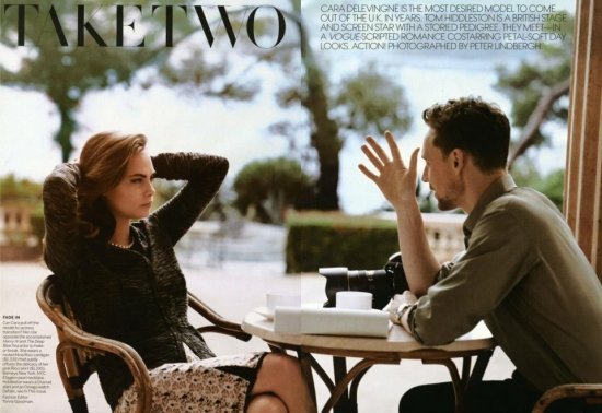 Tom Hiddlston I Kara Delvin Dlya Vogue